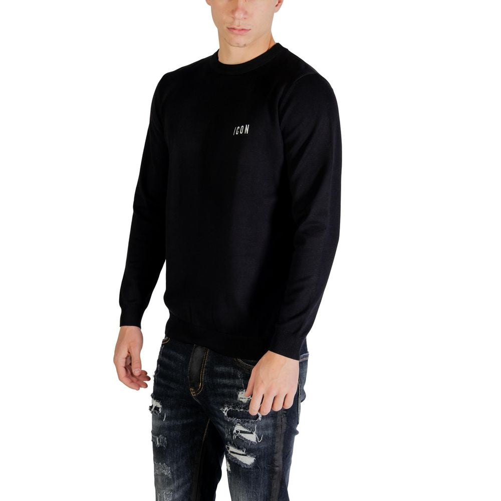 Icon Black Viscose Sweatshirt