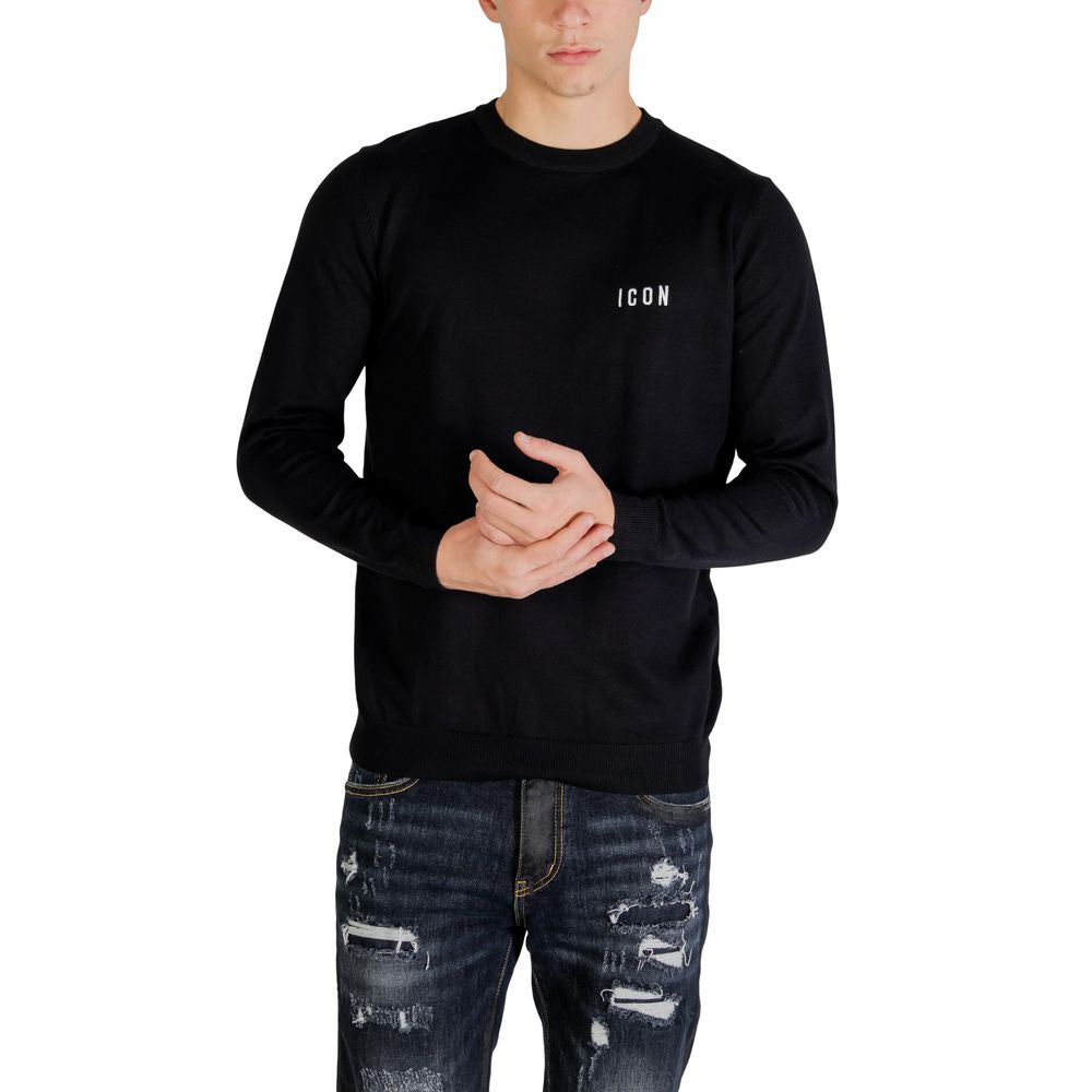 Icon Black Viscose Sweatshirt