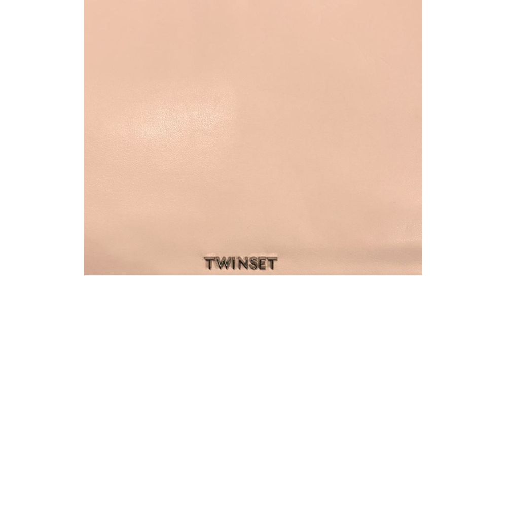 حقيبة كتف نسائية من البولي يوريثان باللون الوردي من Twinset