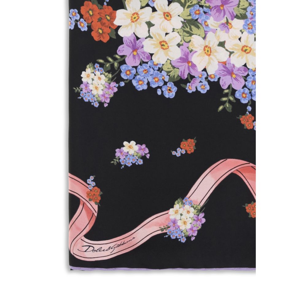 Dolce & Gabbana Multicolor Silk Scarf