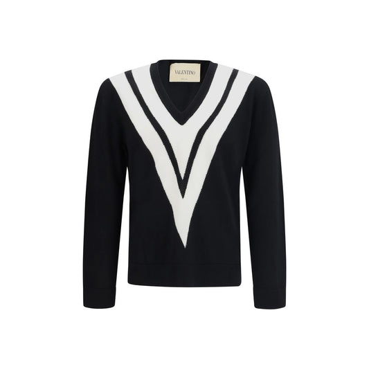 Valentino Garavani Black Wool Oves Aries Sweatshirt