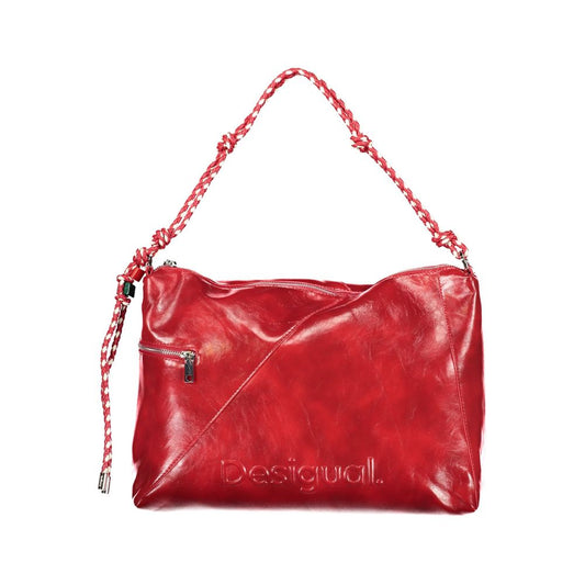 حقيبة يد نسائية من البولي يوريثان الأحمر من Desigual