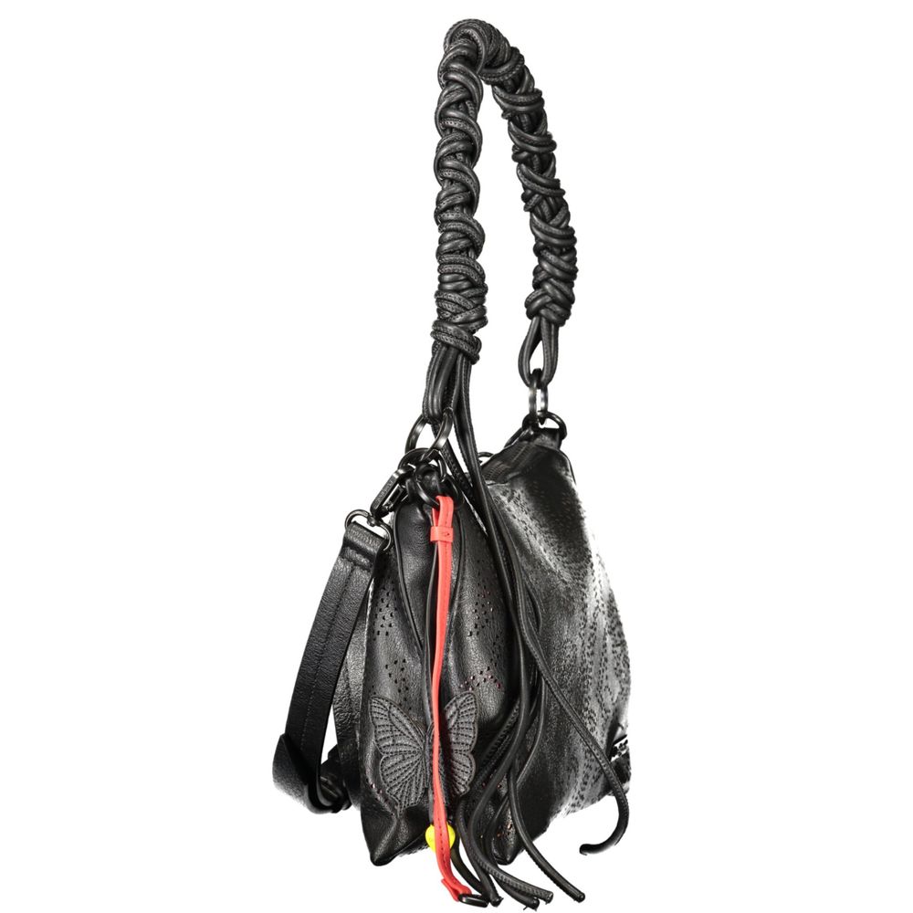 حقيبة يد نسائية من البولي يوريثان الأسود من ديسيغوال