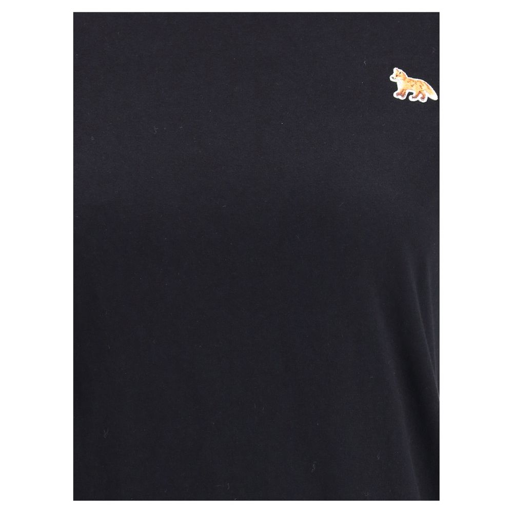 Maison Kitsuné Black Cotton T-Shirt