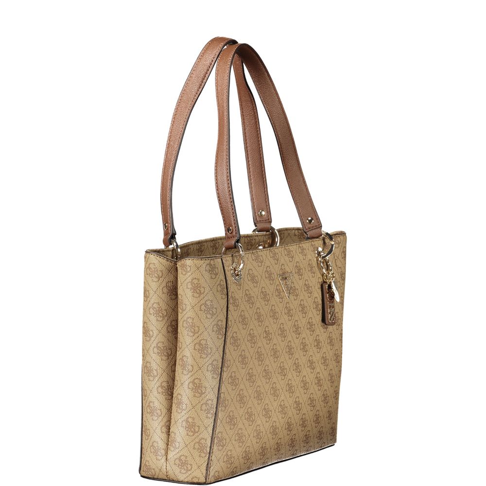 Guess Jeans Beige Polyurethane Women Handbag