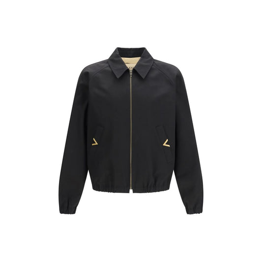 Valentino Garavani Black Cotton Bomber