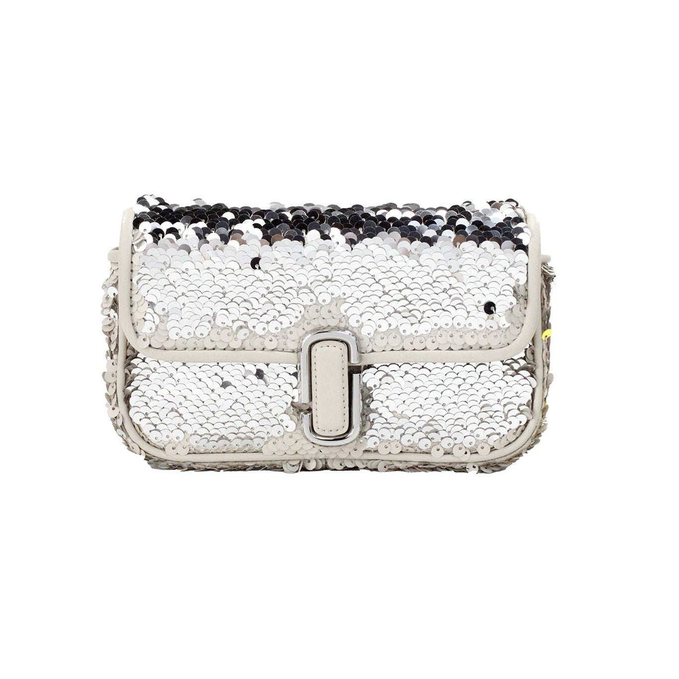 حقيبة مارك جاكوبس The Mini J Marc Shoulder Bag Cream Sequined Crossbody
