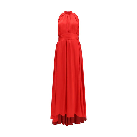 SA SU PHI Red Polyester Long Dress