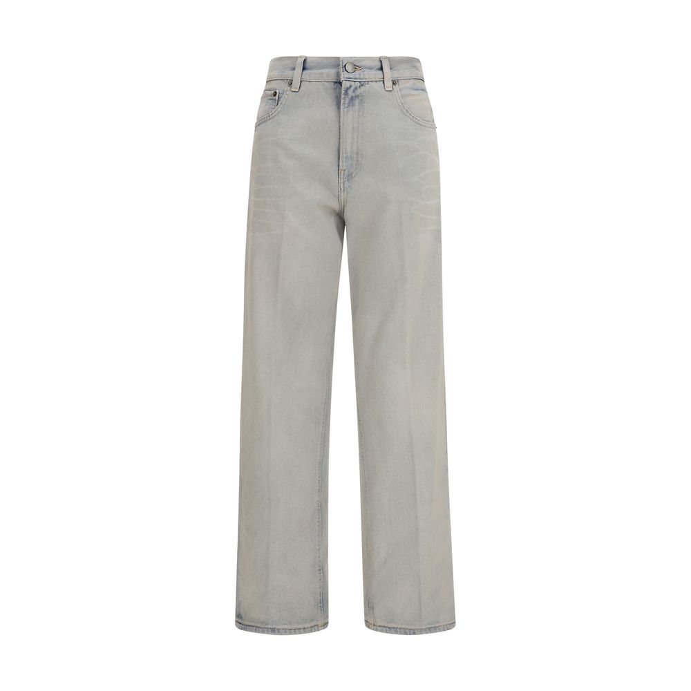 بنطلون جينز Haikure Blue Cotton بقصة مريحة