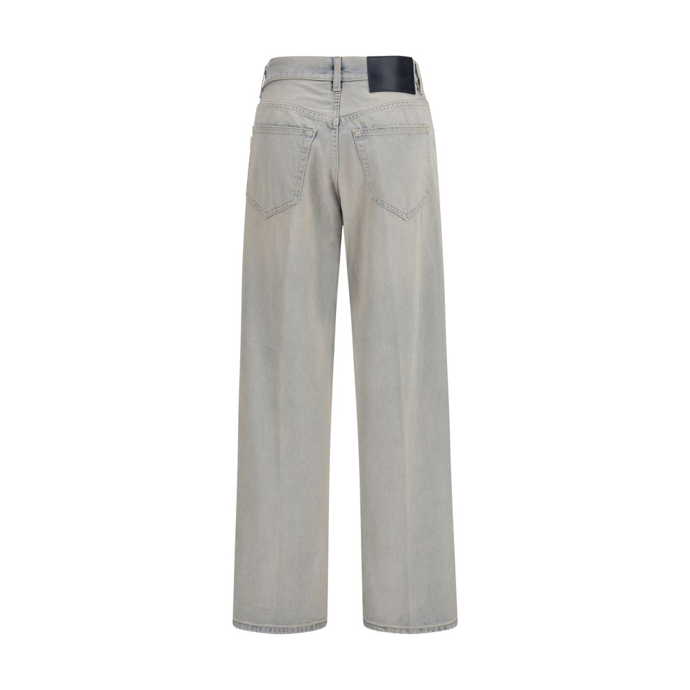 بنطلون جينز Haikure Blue Cotton بقصة مريحة