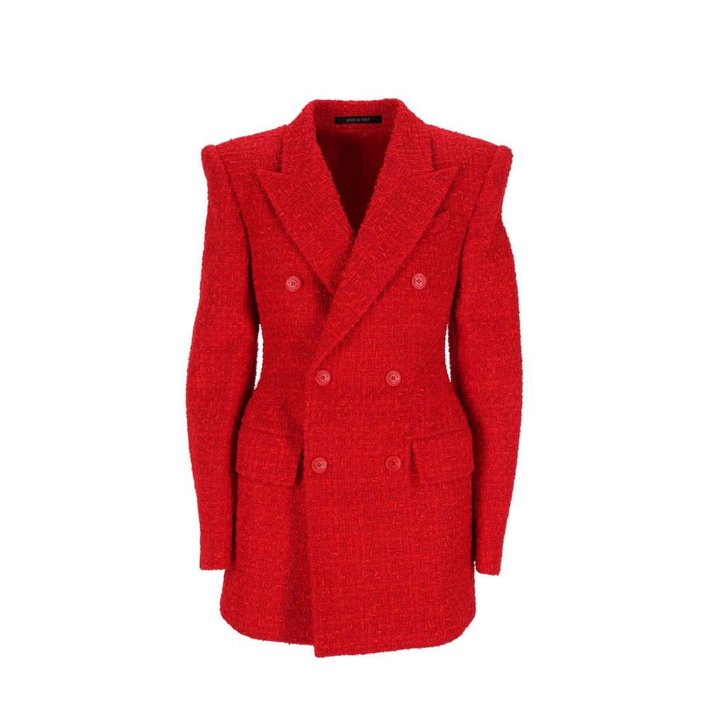 Balenciaga Red Cotton Blazer