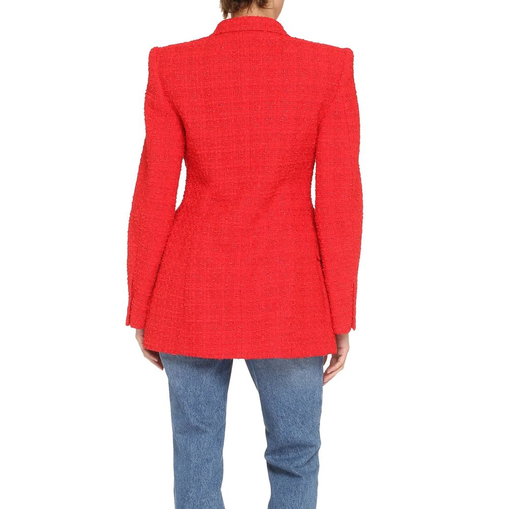 Balenciaga Red Cotton Blazer