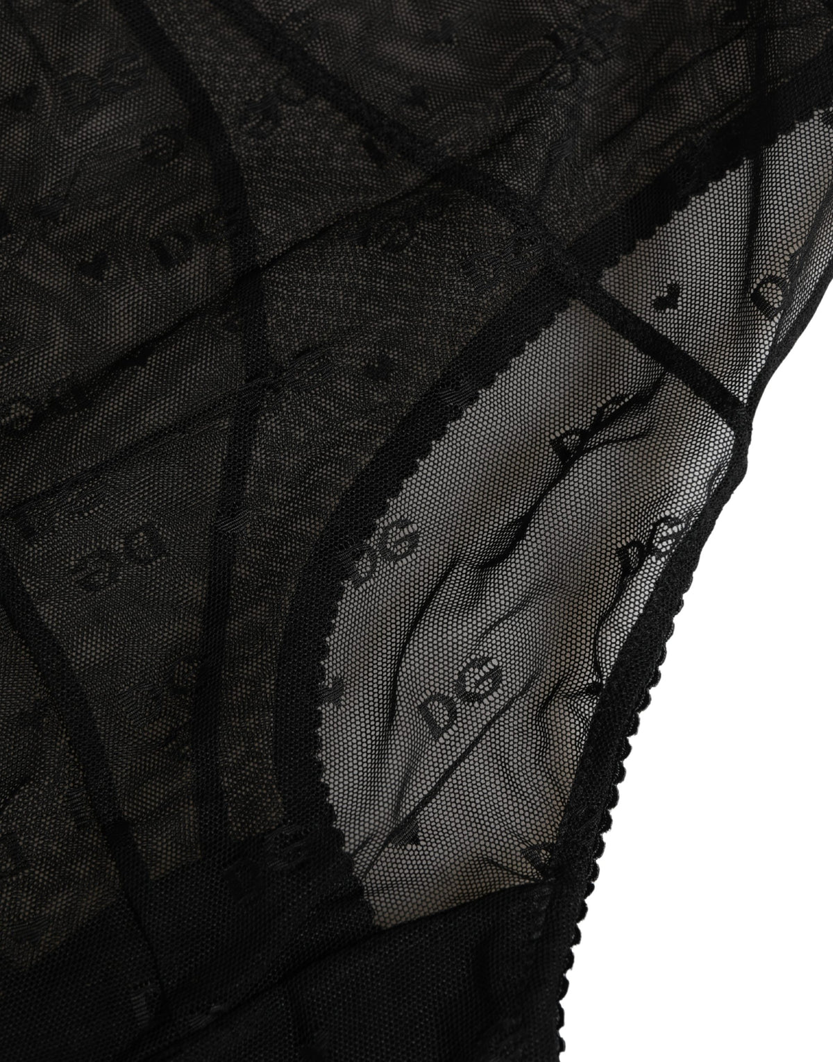 Dolce & Gabbana Black Nylon Stretch Slip Girdle Panty Underwear