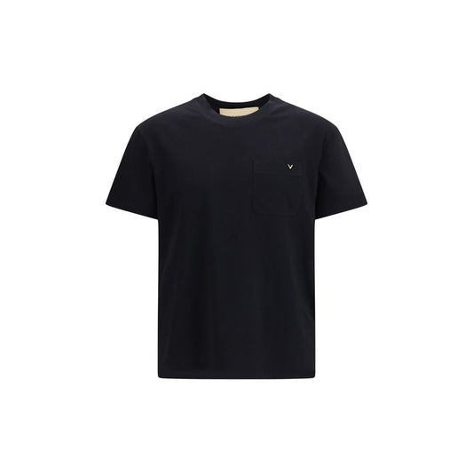 Valentino Garavani Black Cotton T-Shirt