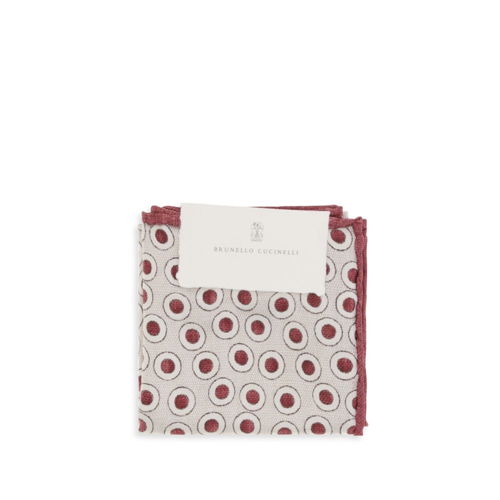 Brunello Cucinelli Red Silk Wallet