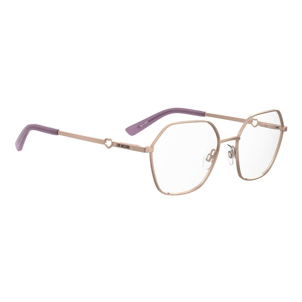 Love Moschino Rose Gold Metal Glasses (Frames)