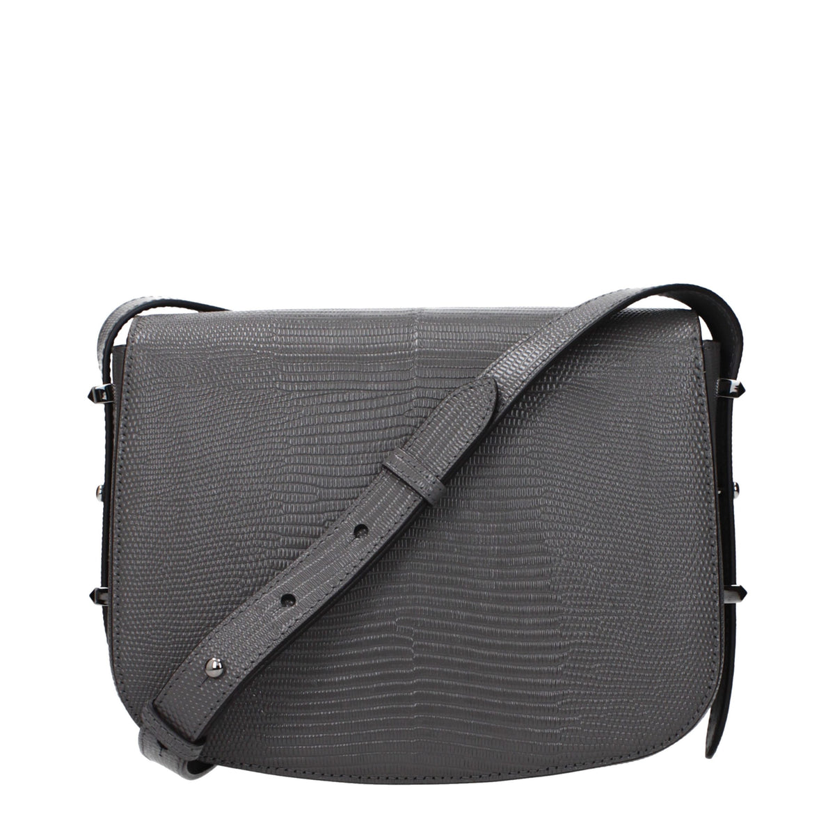 Jimmy Choo Gray Leather Crossbody Bag