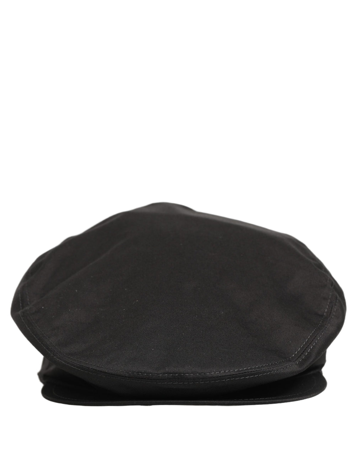 Dolce & Gabbana Men Black Cotton Stretch Newsboy Cloth Capello Hat