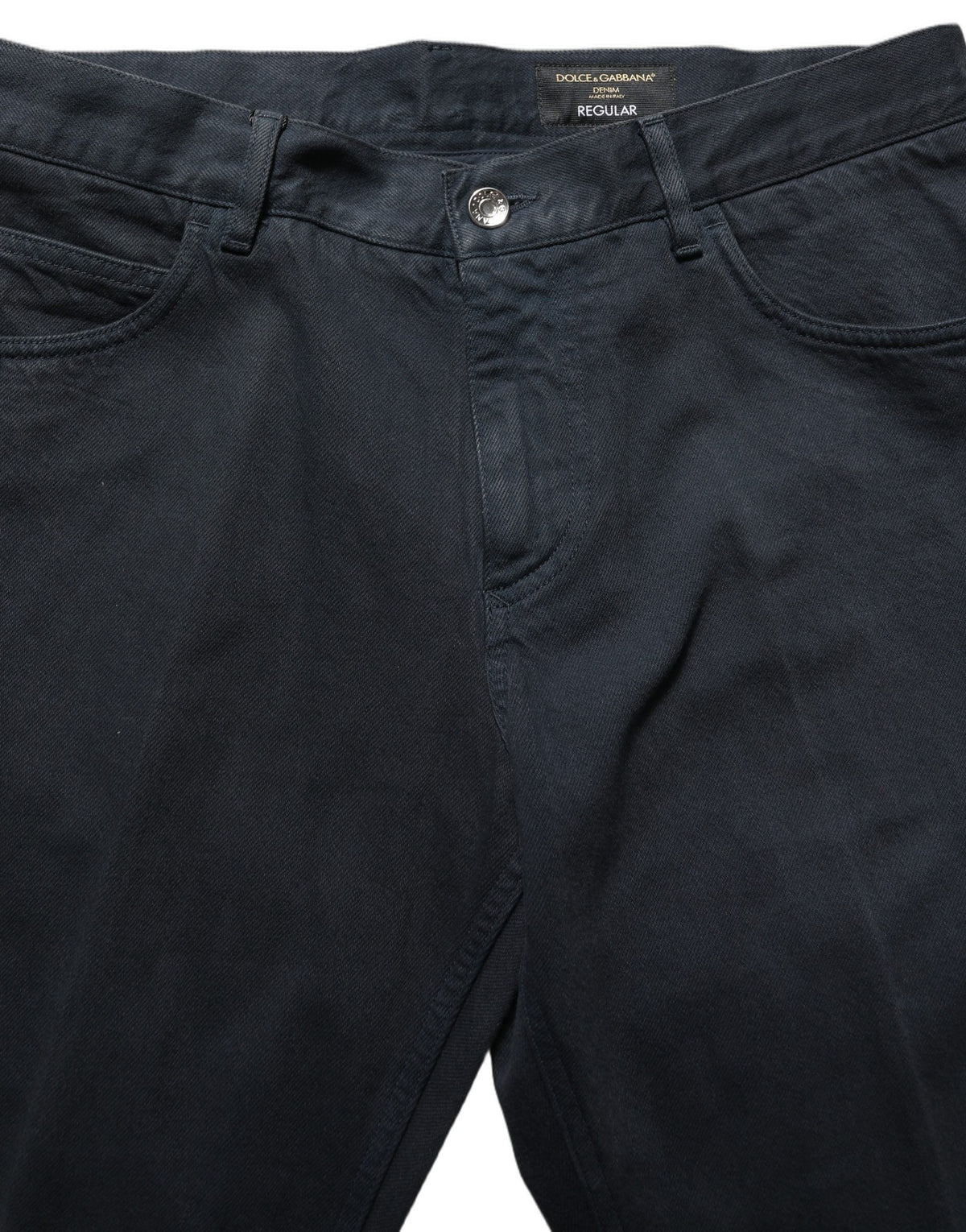 Dolce & Gabbana Black Cotton Mid Waist Skinny Men Denim Jeans