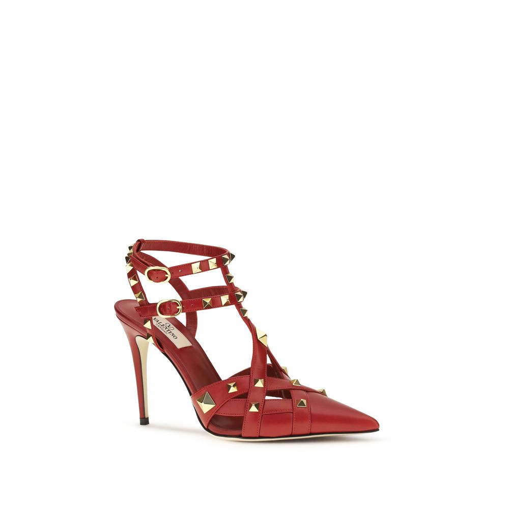 Valentino Garavani Red Goatskin High Heel Pumps