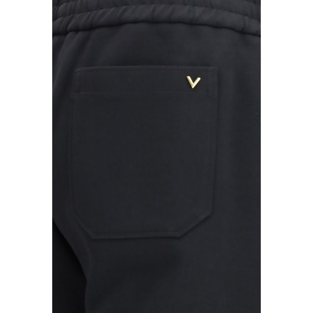 بنطلون رياضي (Joggers) قطني أسود من فالنتينو غارافاني