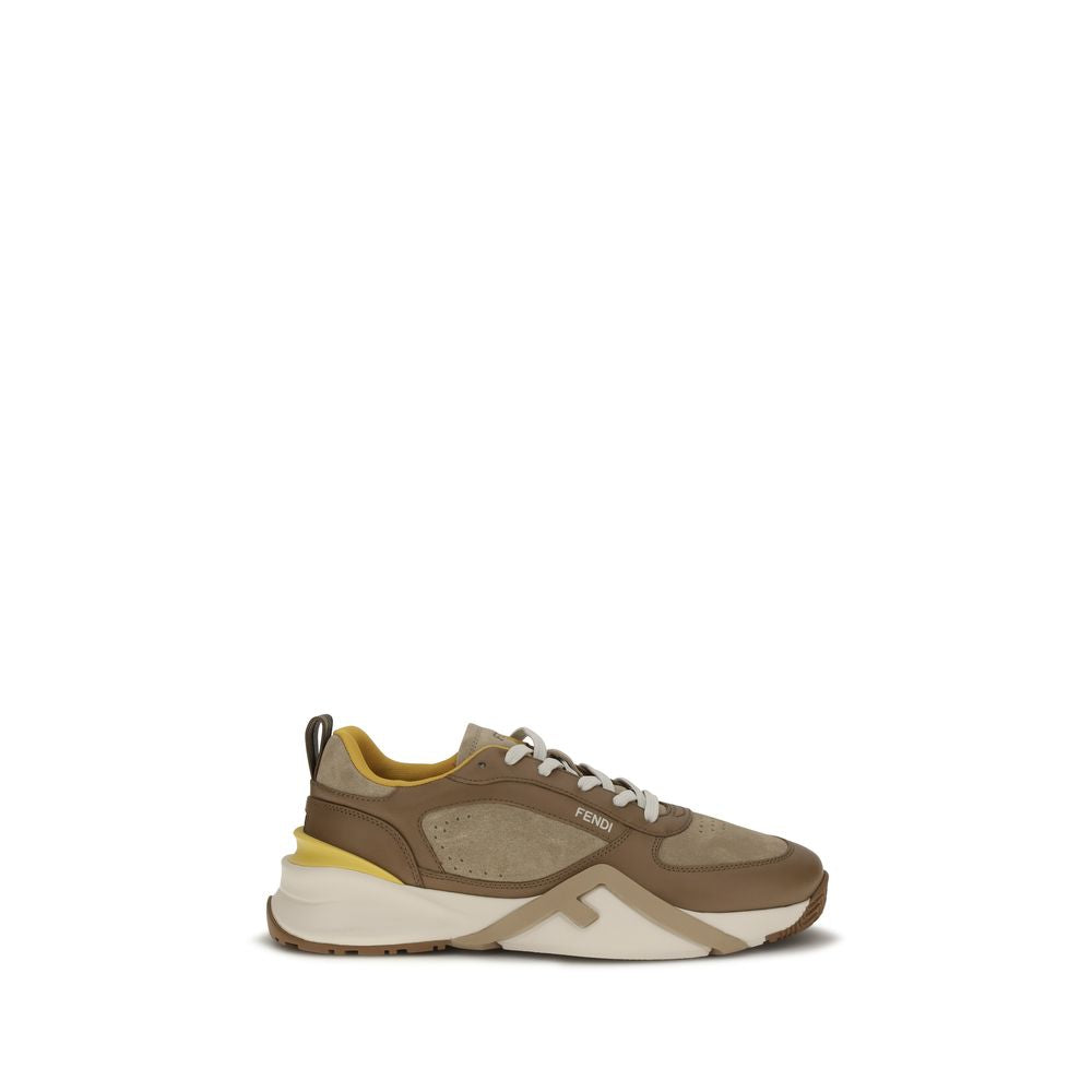 حذاء رياضي Fendi Multicolor Calf Leather Bos Taurus