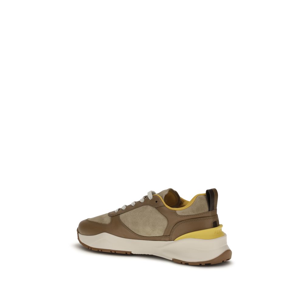 حذاء رياضي Fendi Multicolor Calf Leather Bos Taurus