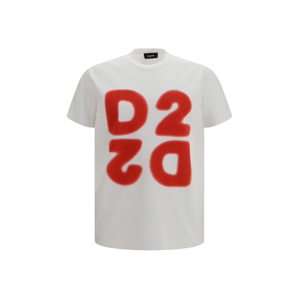 تيشيرت Dsquared² أبيض قطني