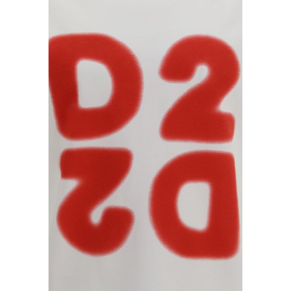 تيشيرت Dsquared² أبيض قطني