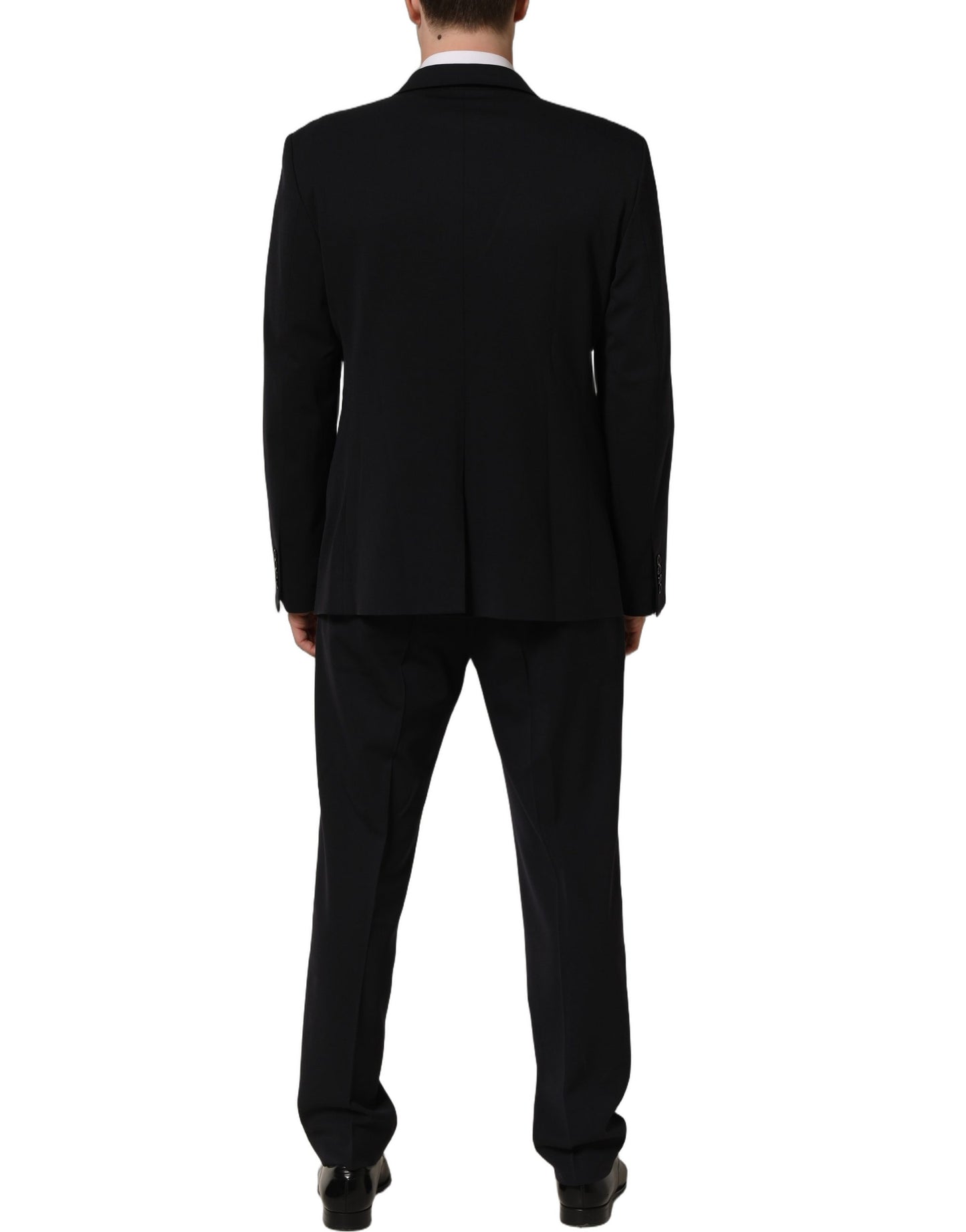 Dolce & Gabbana Dark Blue Wool Slim Fit Formal Men 2 Piece Suit
