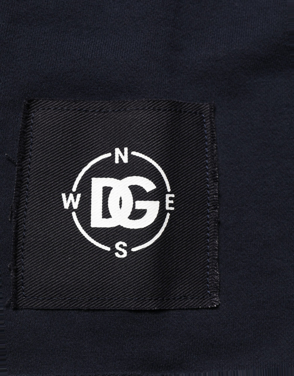 Dolce & Gabbana Dark Blue Logo Cotton Sweatshirt Sweater