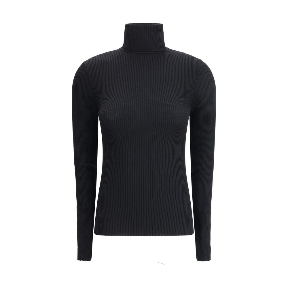 ياقة Wolford Black Wool Oves Aries العالية