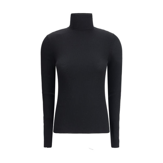 ياقة Wolford Black Wool Oves Aries العالية