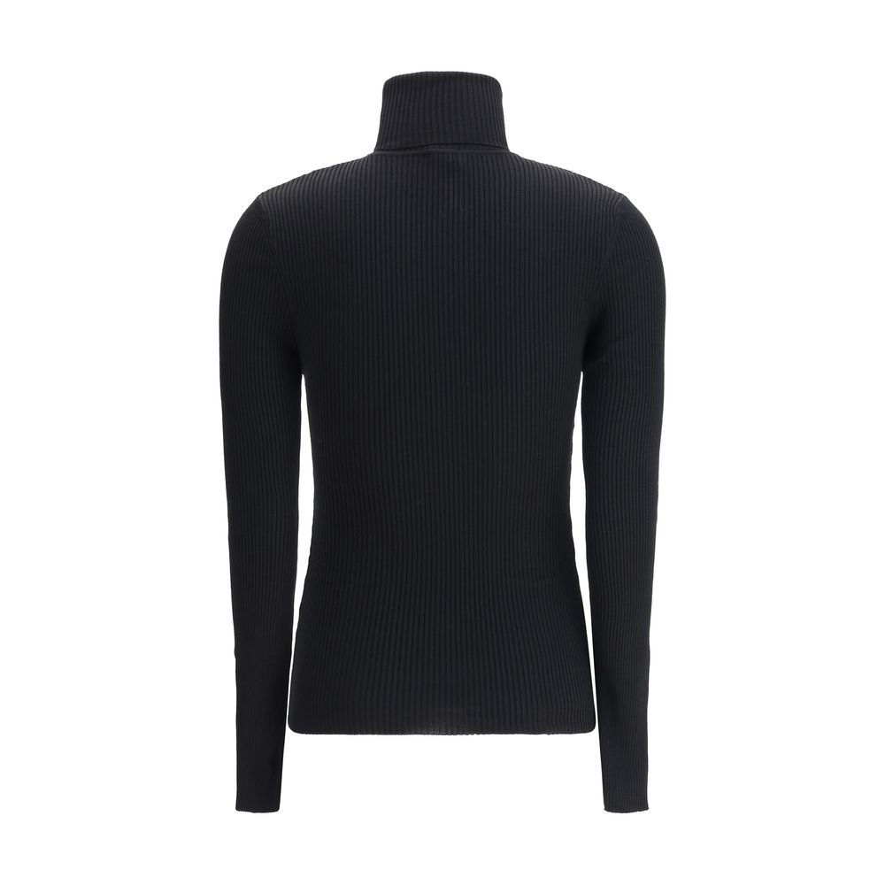 ياقة Wolford Black Wool Oves Aries العالية