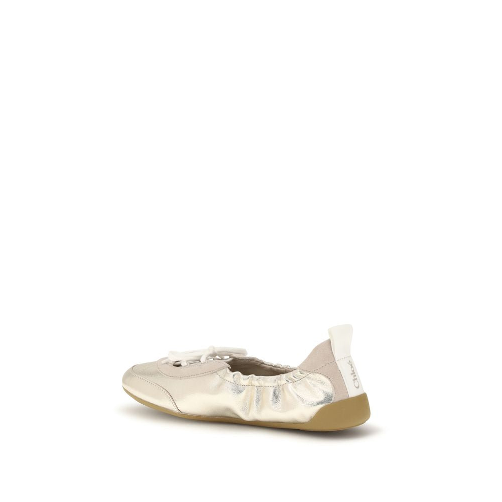 أحذية رياضية Chloé Silver Calf Leather Bos Taurus