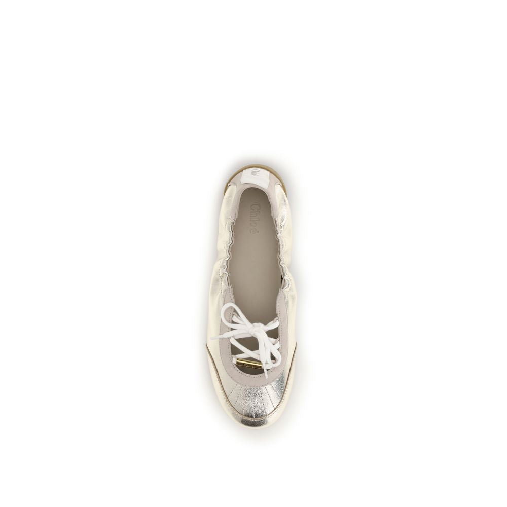 أحذية رياضية Chloé Silver Calf Leather Bos Taurus