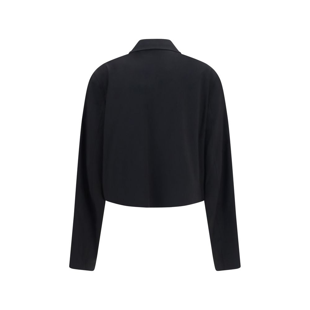 جاكيت Our Legacy Black Wool Oves Aries كامل الطول