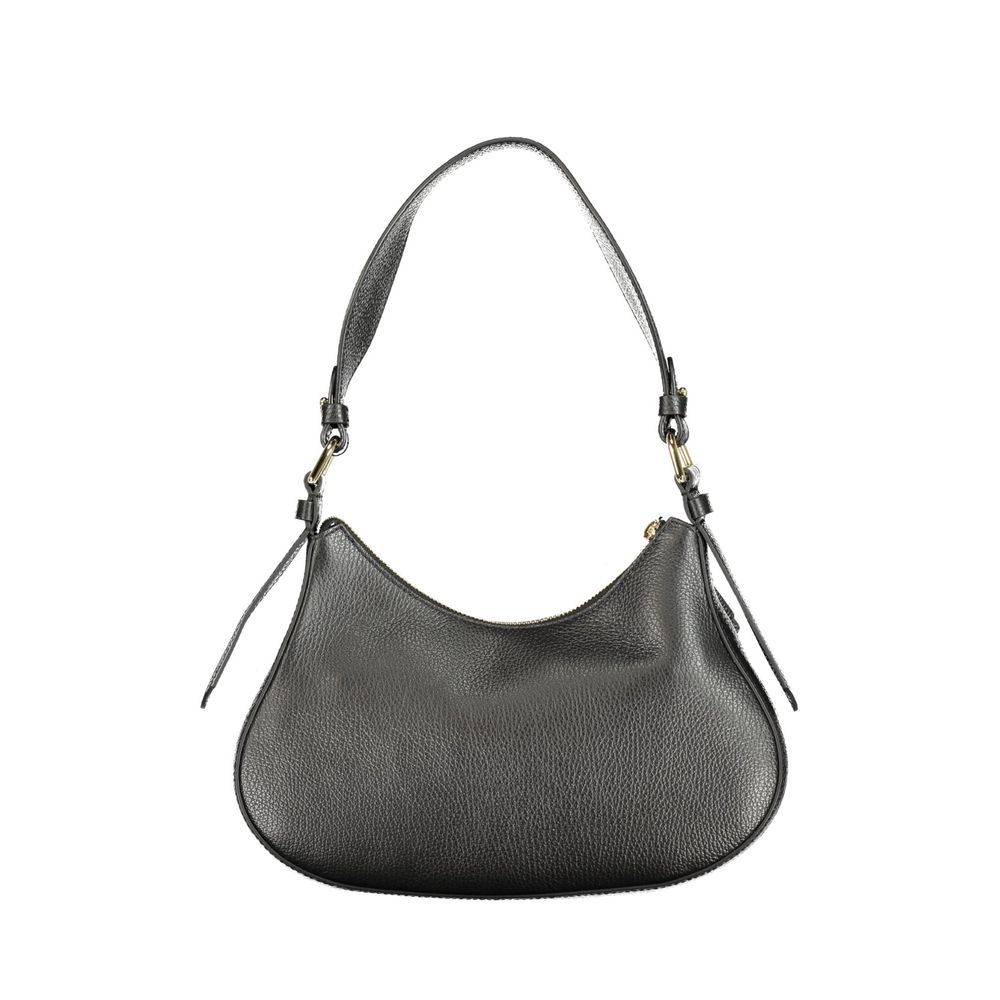 Coccinelle Nero Leather Women's Bag with Multiple Pockets