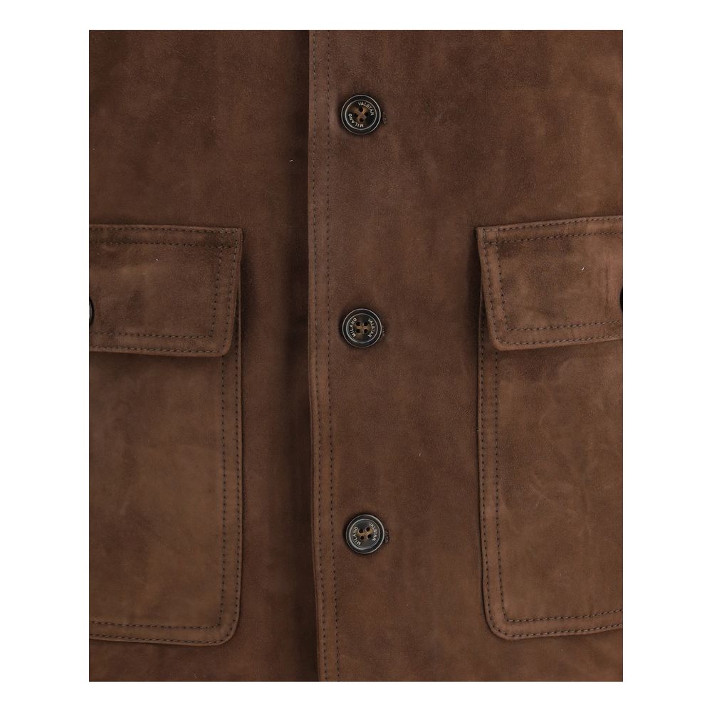 Valstar Brown Calf Leather Bos Taurus Bomber