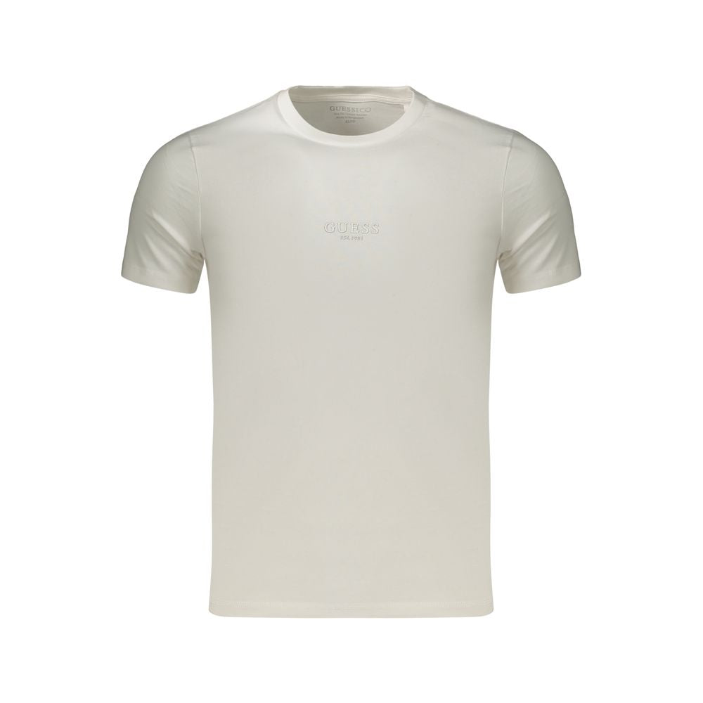 Guess Jeans White Cotton Mens TShirt