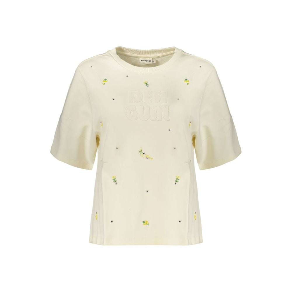 Desigual White Cotton Women's Sweatshirt