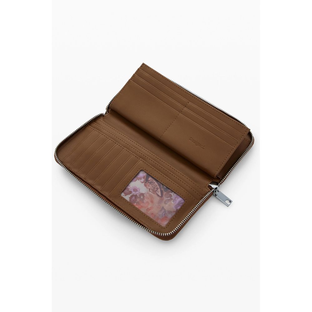 Desigual Brown Polyurethane Woman Wallet