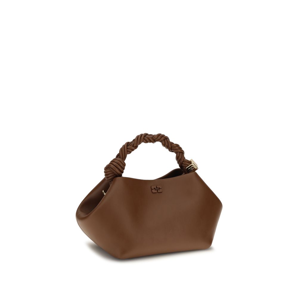 Ganni Brown Recycled Leather Handbag