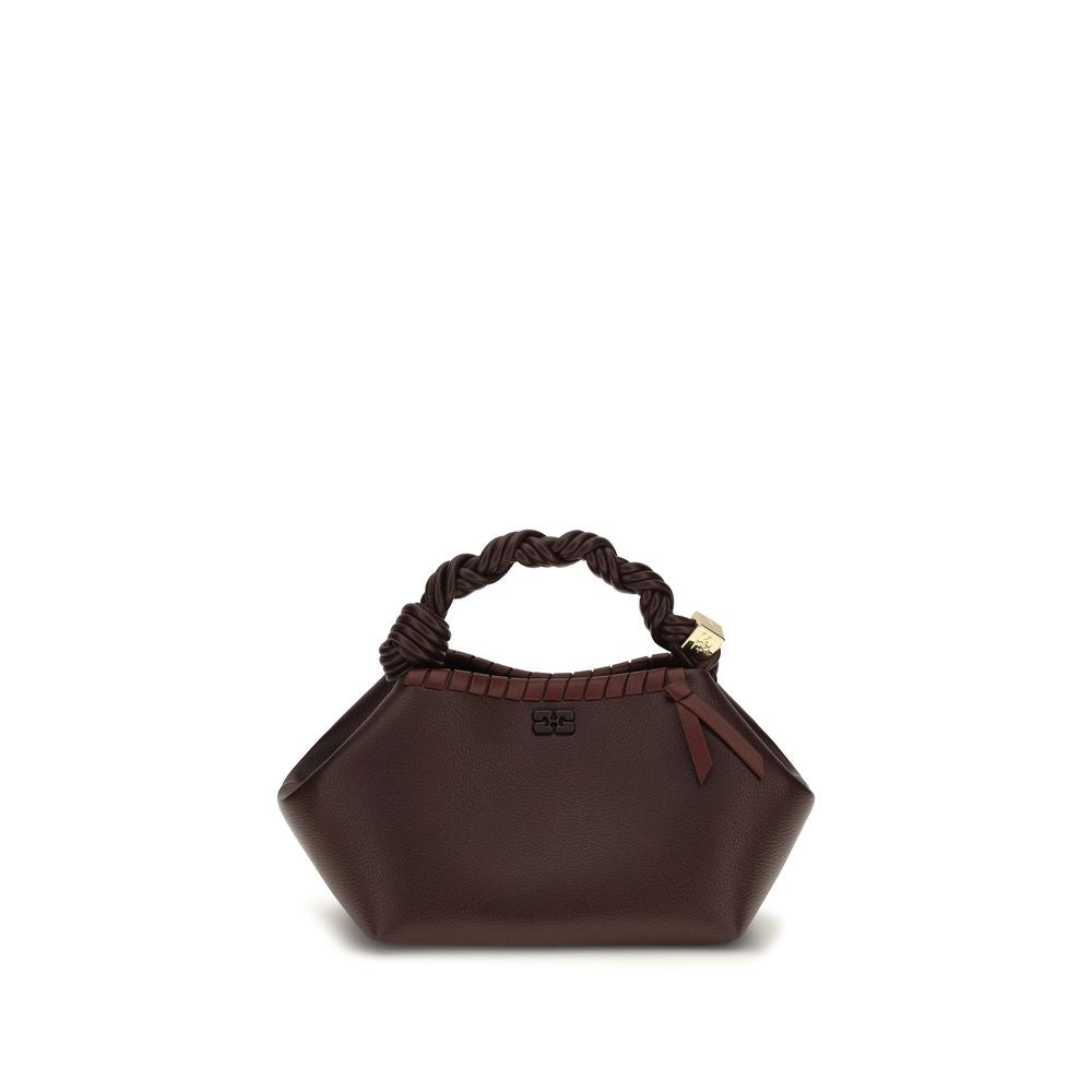 Ganni Brown Recycled Leather Handbag