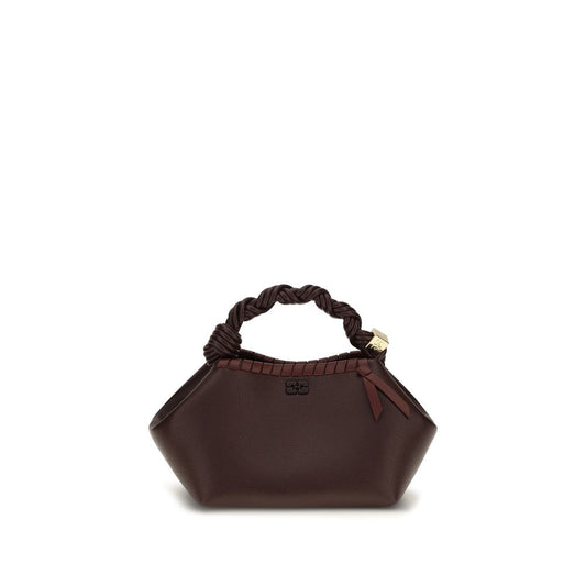 Ganni Brown Recycled Leather Handbag