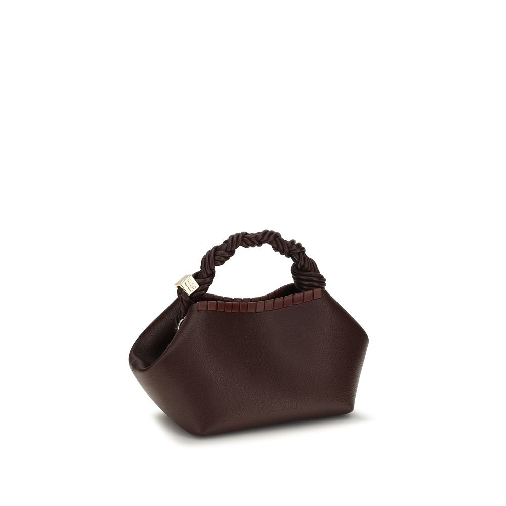 Ganni Brown Recycled Leather Handbag
