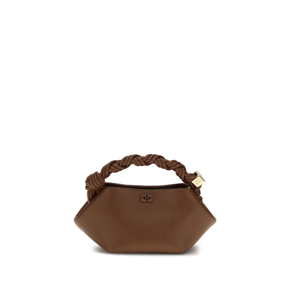 Ganni Brown Recycled Leather Handbag