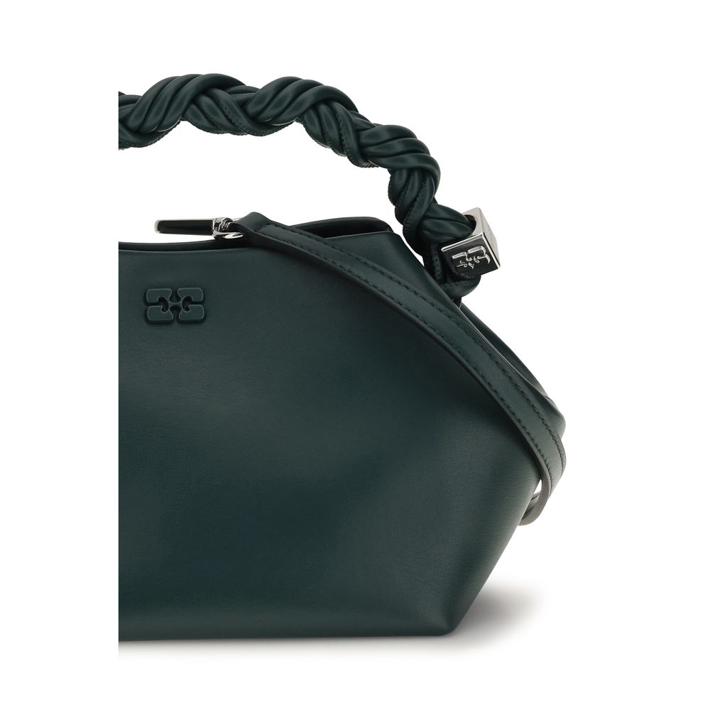 Ganni Bicolor Recycled Leather Handbag