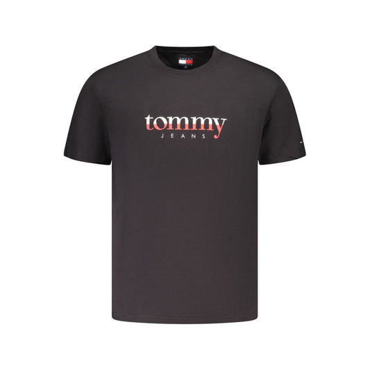 Tommy Hilfiger Black Cotton Mens T-Shirt
