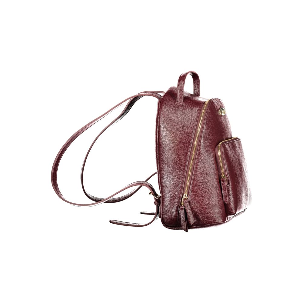 Twinset Red Polyurethane Womens Backpack
